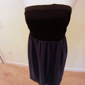 Kensie Strapless Dress in Black and Blue